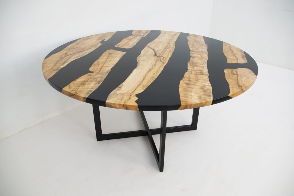 http://Round%20Elm%20Kitchen%20Table%20With%20Black%20Epoxy%201762%201