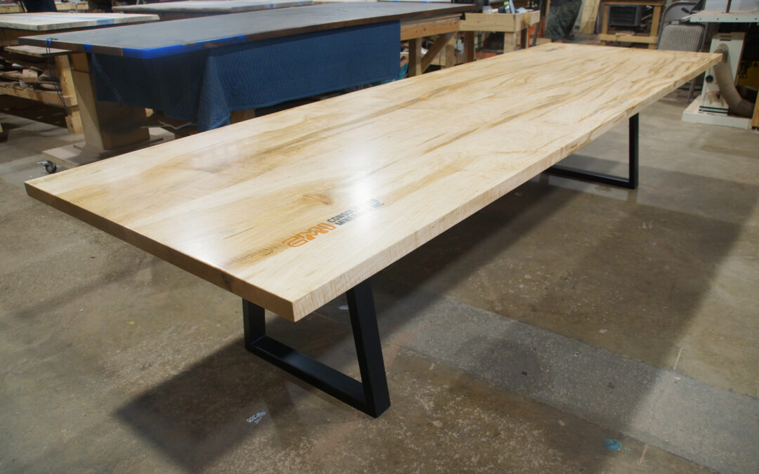 CNC & Ambrosia Maple Conference Table