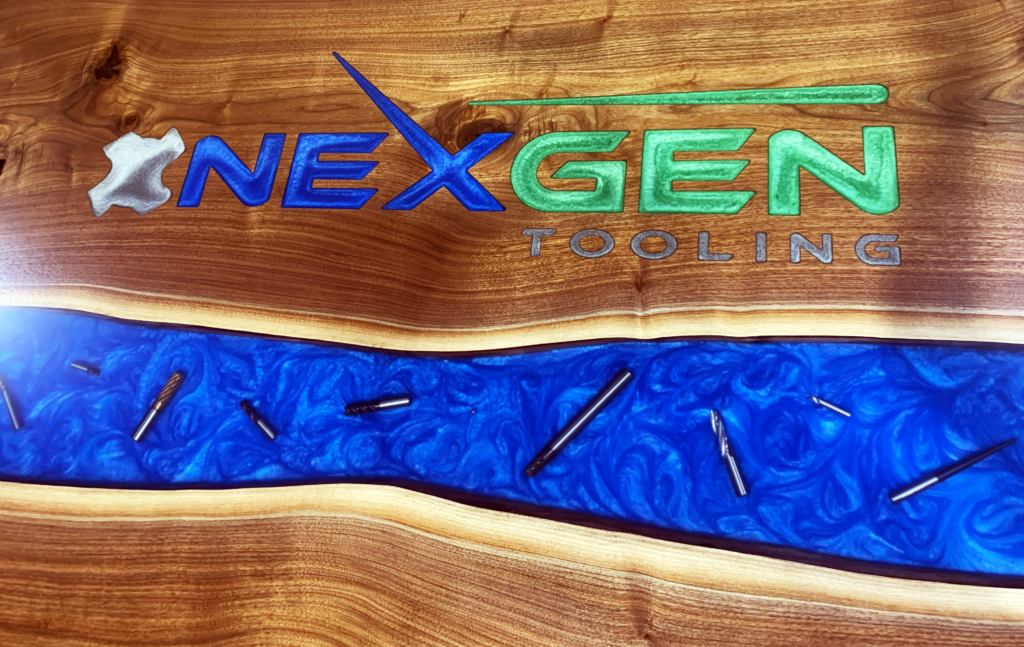 http://Walnut%20Conference%20Table%20With%20Embedded%20Drillbits%203