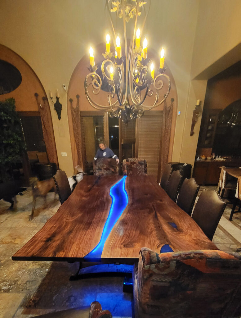 http://Live%20Edge%2011%20Foot%20Dining%20Room%20Table%20With%20LED%20Lit%20River%2015