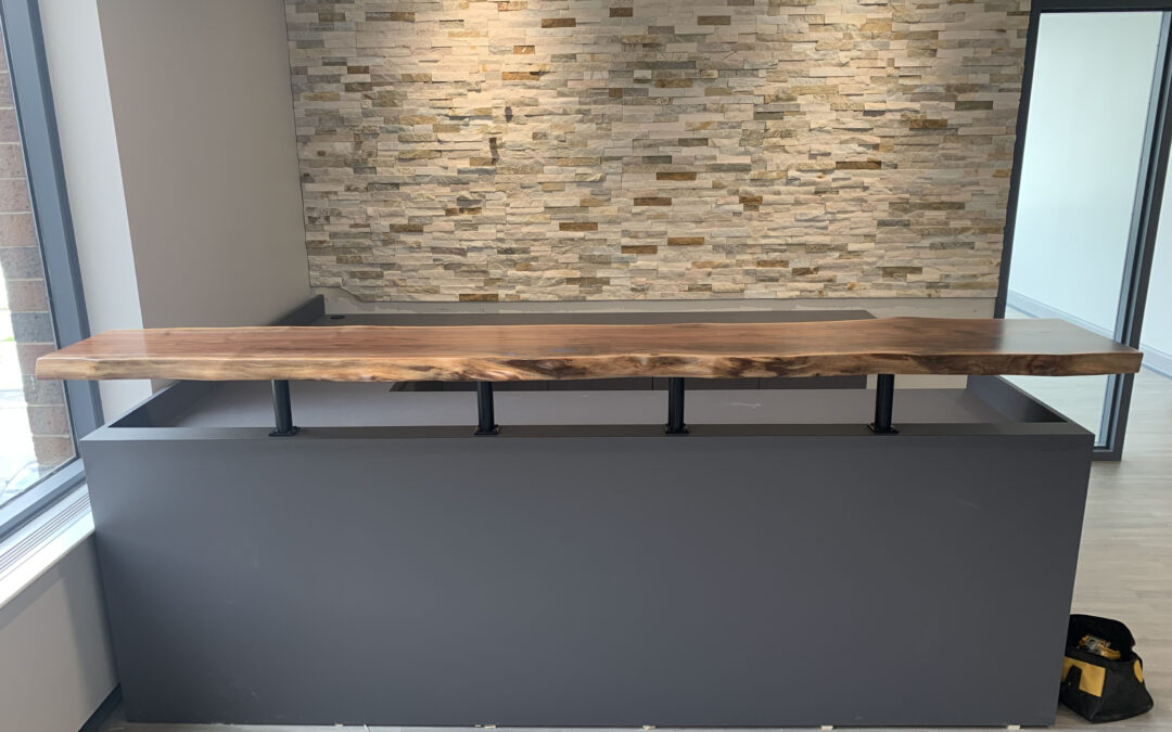 Live Edge Reception Countertop