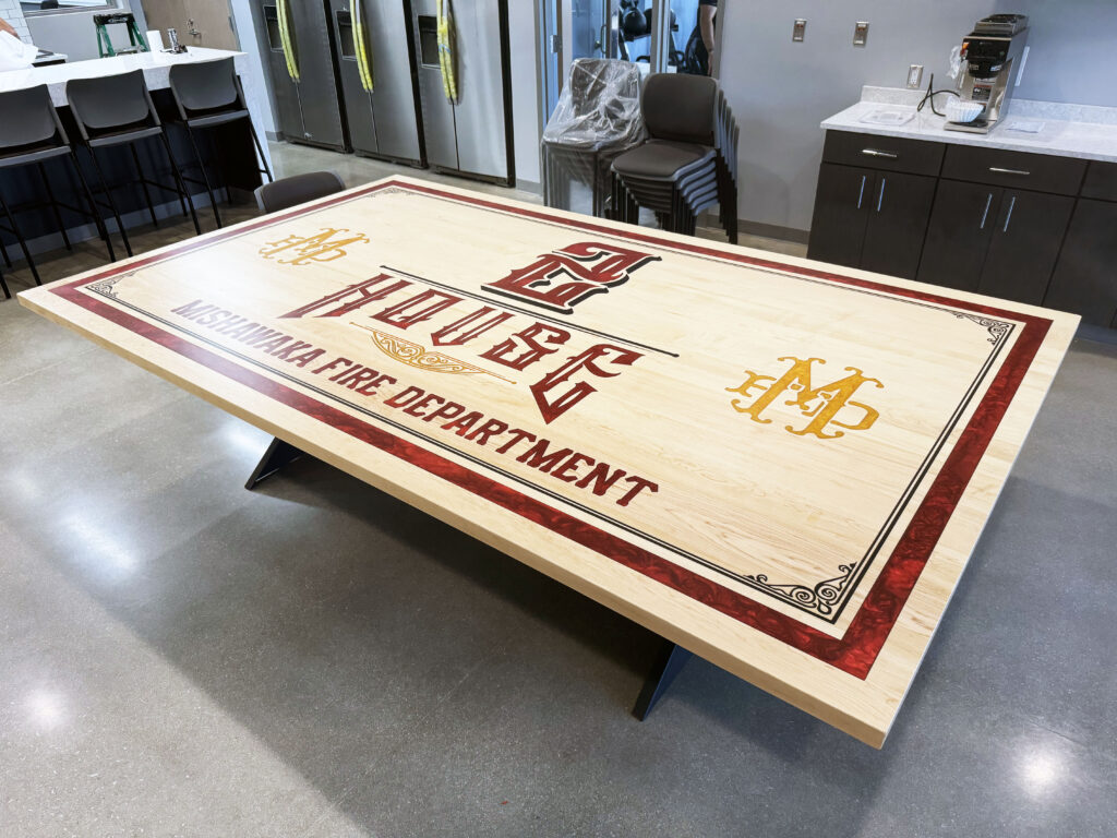 http://Maple%20Logo%20Conference%20Table%20For%20A%20Fire%20Station%203